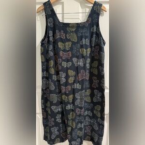 Fresh Produce Black and Brown Butterfly Tank Dress